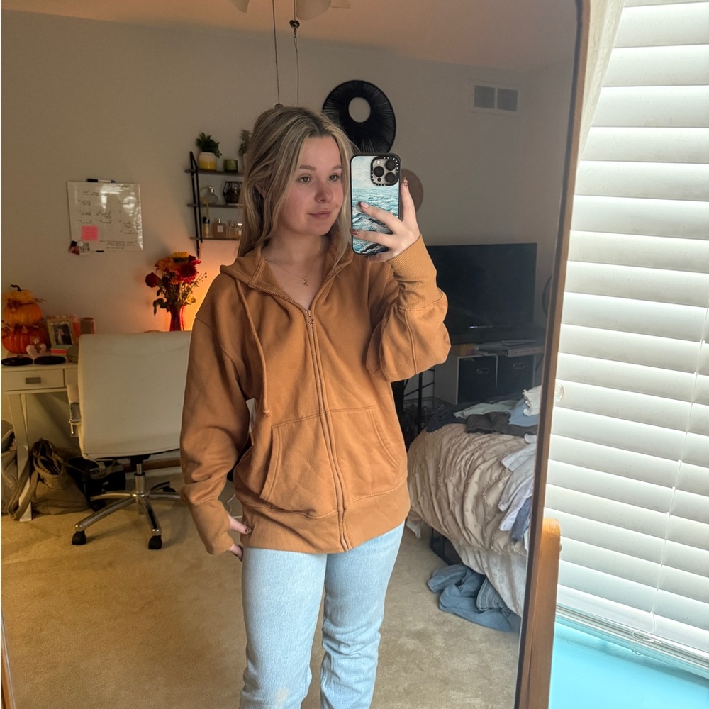 Wild Fable Orange Hoodie Jacket